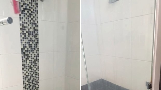 Bunnings shower cleaning hack