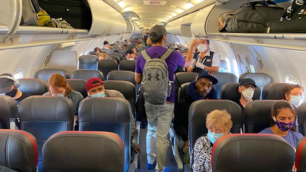 The odds of catching coronavirus on a flight are slimmer than you might think.