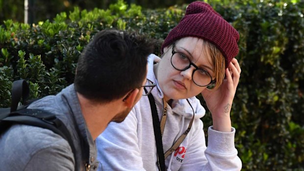 The woman who attempted to egg Scott Morrison.