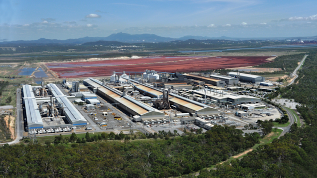 The Boyne aluminium smelters in Gladstone, Queensland.