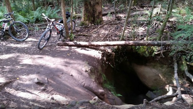 A man has become trapped between rocks in Britannia Creek Cave.