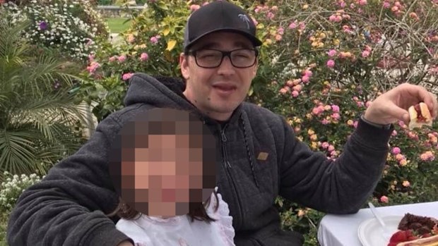 Mr Mele's five-year-old daughter was in his lap during the random attack. (GoFundMe)