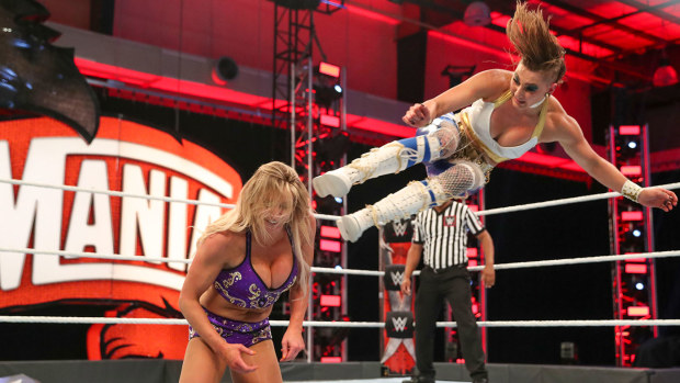 Rhea Ripley in action