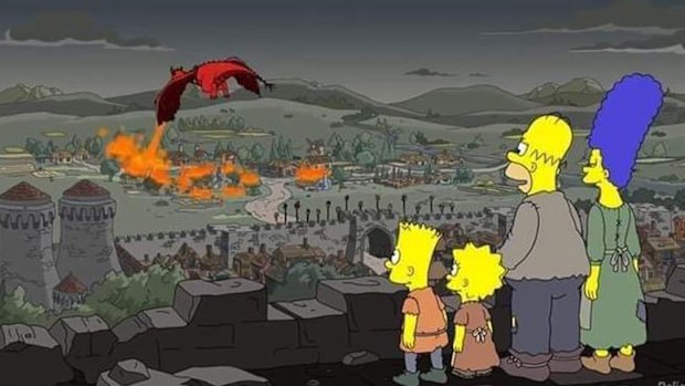 The Simpsons parody Game of Thrones