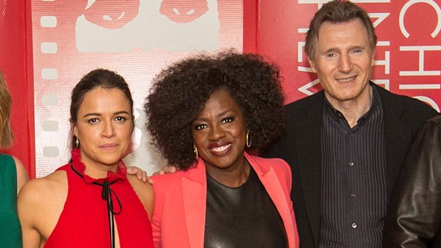 Michelle Rodriguez, Viola Davis and Liam Neeson.
