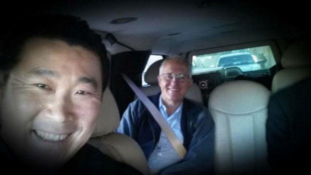 A selfie Sun McKay took with Prime Minister Malcolm Turnbull.