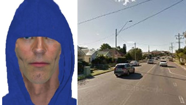 A teenage girl has described the man she alleges tried to pull her into his dark grey sedan on Glebe Road in Adamstown. (NSW Police/Google)