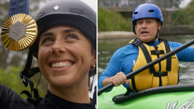 Noemie and Grant Denyer in TopKnotz 2025