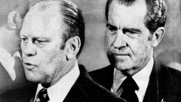 Richard Nixon appointed Gerald Ford as his vice president, aware he was under investigation himself.