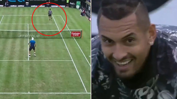 Nick Kyrgios was in vintage form in Stuttgart