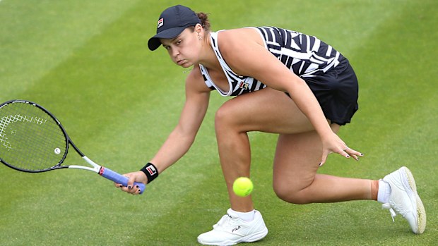 Ashleigh Barty during day seven of the Nature Valley Classic at Edgbaston Priory Club, Birmingham