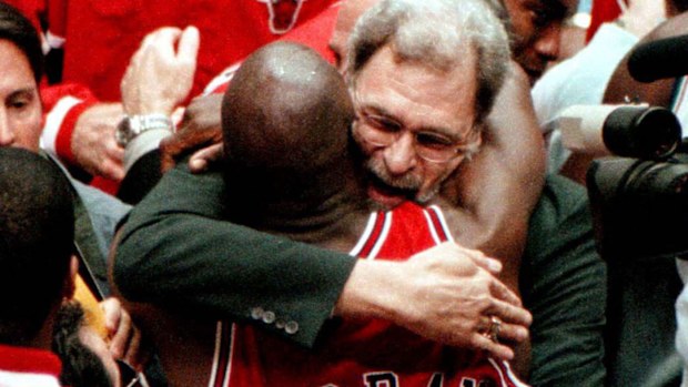 Michael Jordan and Phil Jackson