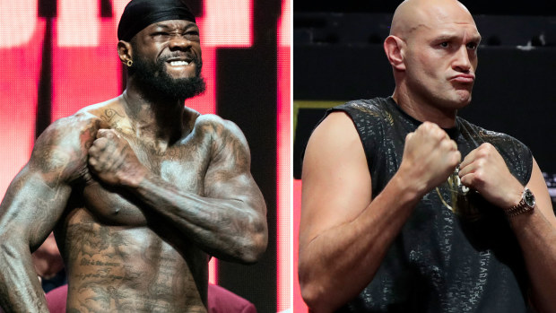 Wilder and Fury weigh-in