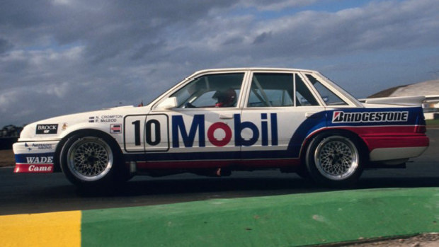 Neil Crompton at the wheel of the Brock Commodore, a week after the 1987 Bathurst 1000.