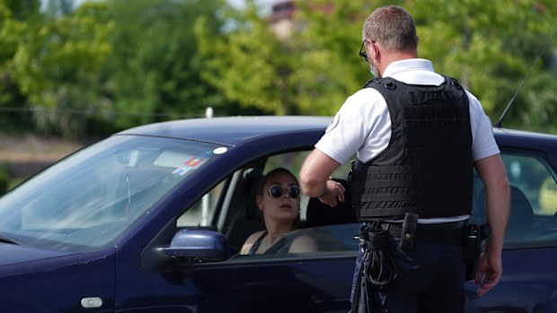 French border police officer