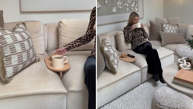 Kirsty made a couch table tray with an Ikea DIY hack using the Smorling serving boards