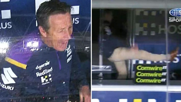 Craig Bellamy was at his best in the coach's box. (Nine)