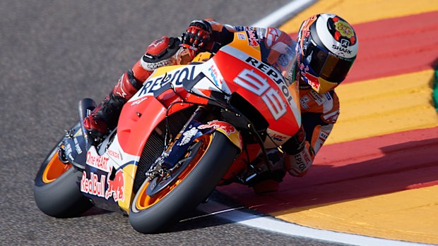 Jorge Lorenzo in action