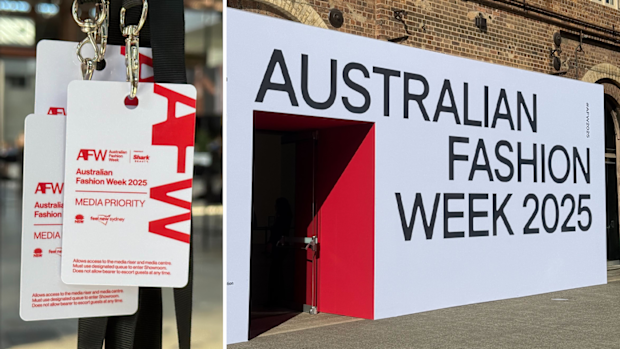 The entrance to Australian Fashion Week 2025
