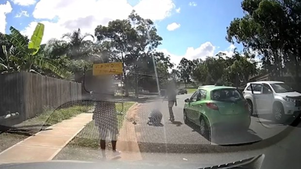 The boy was struck as he ran across the road in Bonnyrigg.