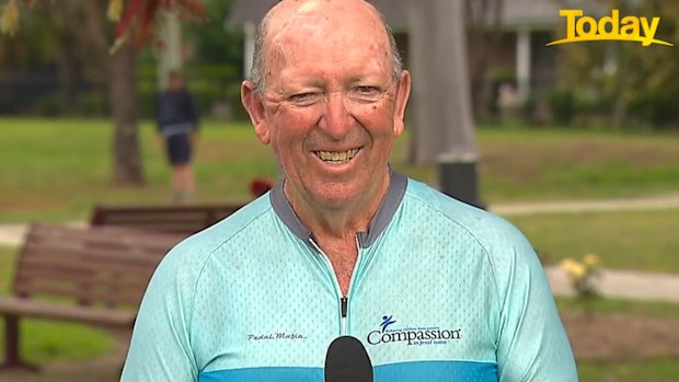 Ross Adams Ride for Compassion cross-country cycling event.