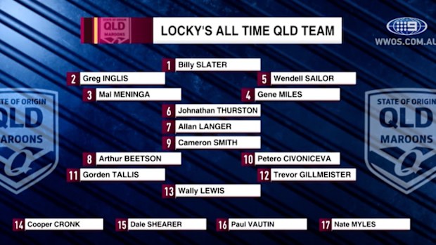 Darren Lockyer's QLD team