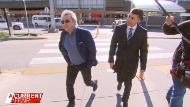 A Current Affair reporter Sam Cucchiara approached a driver outside a Melbourne airport.