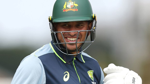 Usman Khawaja at training ahead of the 2024-25 Border-Gavaskar Trophy series.