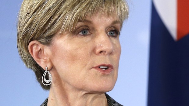 Foreign Minister Julie Bishop.