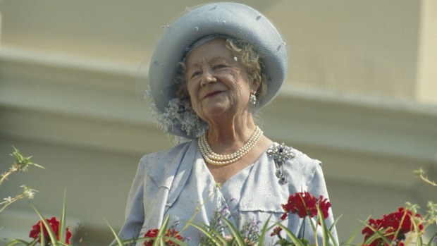 The Queen Mother (1900 - 2002) celebrates her 90th birthday in London, UK, 4th August 1990