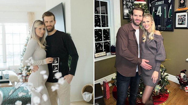 Boone Jenner and his wife Maggie.