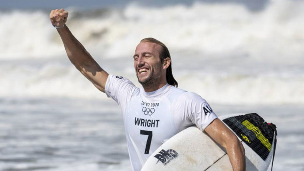 The bookkeeper for Australian surfers Tyler, Owen and Michael Wright has been jailed for stealing more than $1 million from the famous family.