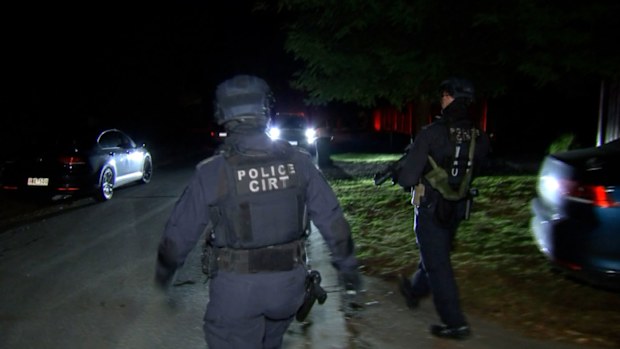 A man was arrested following a fight at property in Warburton