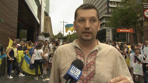 Australians are standing in support with Ukraine with vigils and rallies across the nation. 
