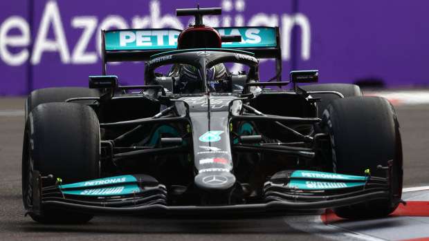 Lewis Hamilton finished out of the points at the Azerbaijan Grand Prix.