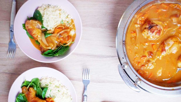 This is classic apricot chicken