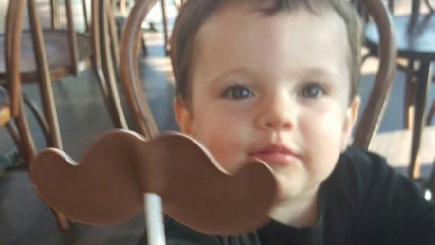 One-year-old Jacob Gale underwent emergency surgery on his left eye after the bird punctured his eyeball with its beak (Facebook).