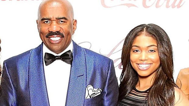 Steve Harvey and Lori Harvey in 2014.