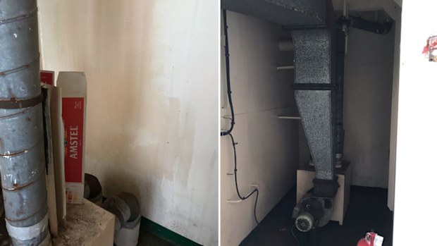 The man was found hiding in the air-conditioning vent of a bulk carrier.