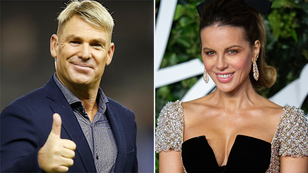 Shane Warne and Kate Beckinsale.