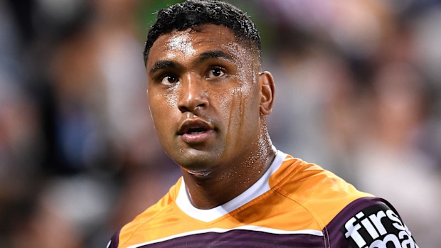 Tevita Pangai Junior will lock horns with the NRl and Broncos in a bid to be reinstated. (Getty)