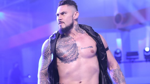 Daniel Vidot competing under the name Xyon Quinn in the WWE