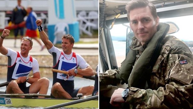 Three-time Olympic champion Pete Reed is in the British Navy as well as an accomplished rower. 