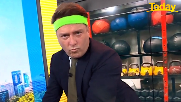 Karl demonstrated how to use  the 'techno-gym'. 