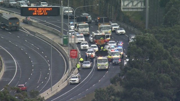 Police believe the man was trying to pick something up from the road when he was hit.