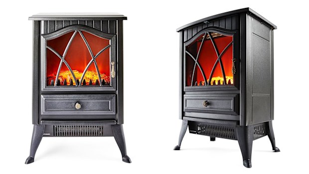 Flame effect fireplace heater, Kmart