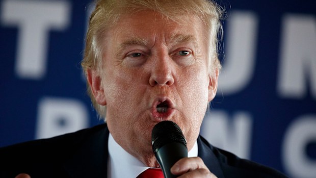 Republican presidential candidate Donald Trump speaks during a meeting with local farmers at Bedners Farm Fresh Market in Florida. (AAP)