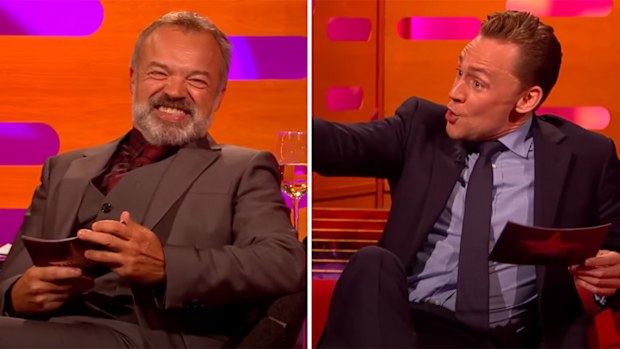 Tom Hiddleston impersonates Graham Norton on The Graham Norton Show