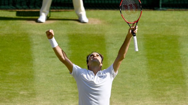 Federer stages epic fightback to book Raonic clash (AAP)
