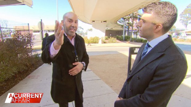 One of the drivers A Current Affair reporter Sam Cucchiara approached outside a Melbourne airport.